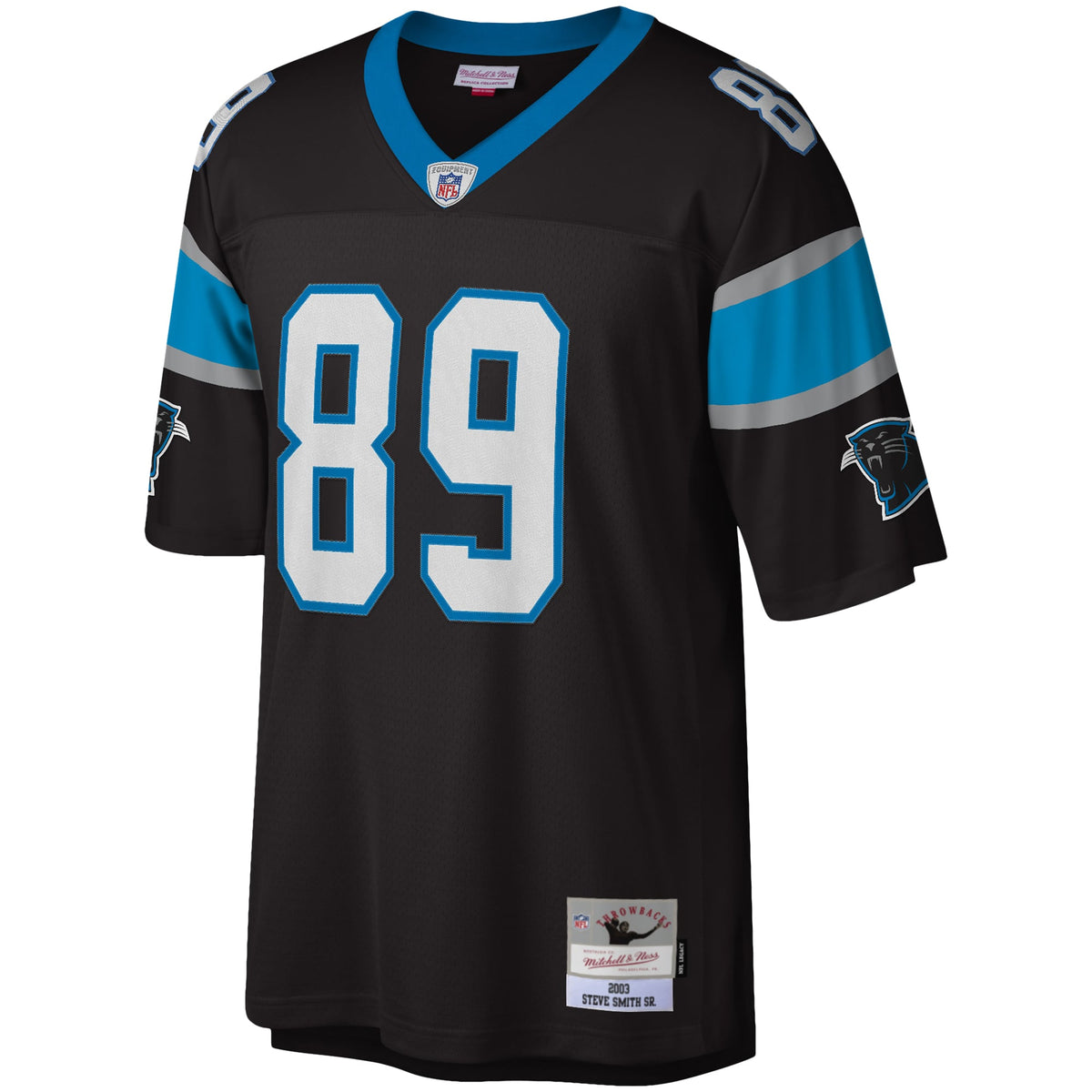Carolina Panthers Steve Smith Mitchell & Ness Black Legacy Replica Jersey
