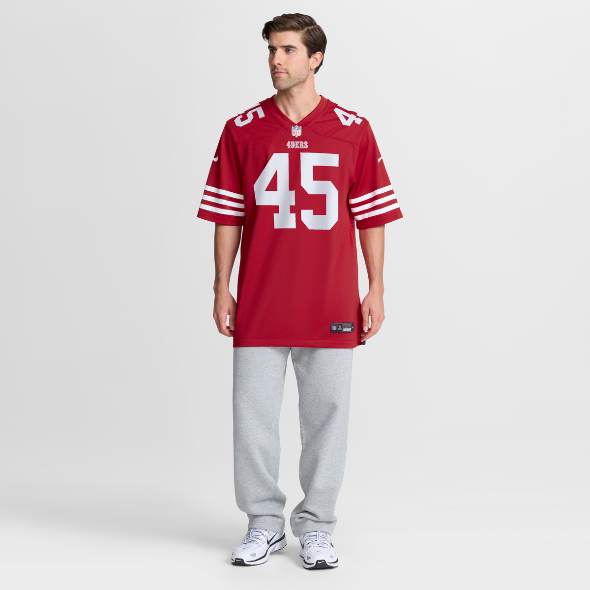 San Francisco 49ers Nick Martin Nike Scarlet Team Game Jersey