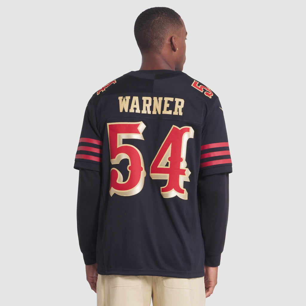 San Francisco 49ers Fred Warner Nike Black Rivalries Collection Stitched Limited Jersey