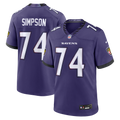 Baltimore Ravens John Simpson Nike Purple Team Game Jersey