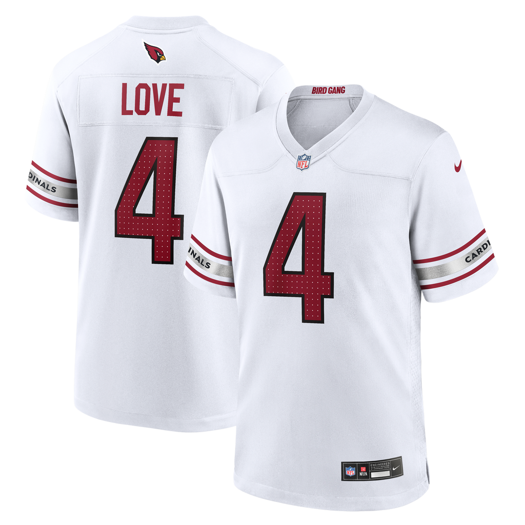 Arizona Cardinals Jeremiyah Love Nike White Game Player Jersey