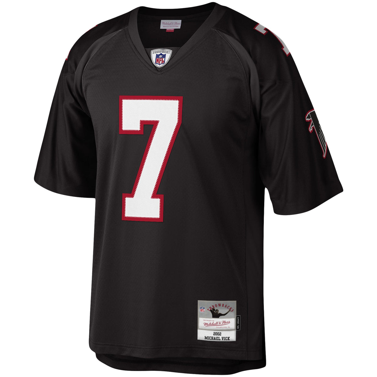 Atlanta Falcons Michael Vick Mitchell & Ness Black Legacy Replica Jersey