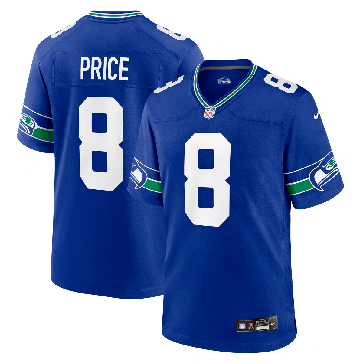 Seattle Seahawks Jadarian Price Nike Royal Alternate Game Jersey