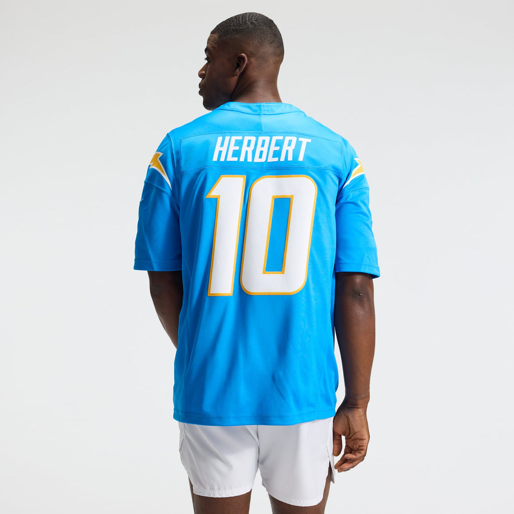 Los Angeles Chargers Justin Herbert Nike Navy Alternate Super Chargers Vapor F.U.S.E. Stitched Limited Jersey