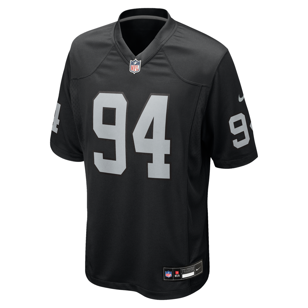 Las Vegas Raiders Christian Wilkins Nike Black Team Game Jersey