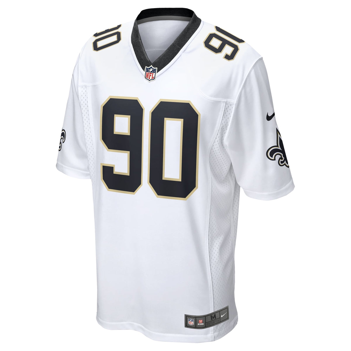 New Orleans Saints Bryan Bresee Nike White Game Jersey