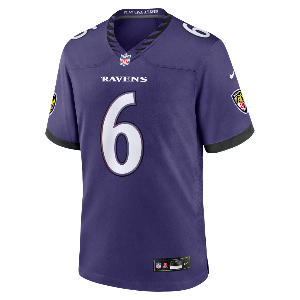 Baltimore Ravens Ja'Kobi Lane Nike Purple Team Game Jersey