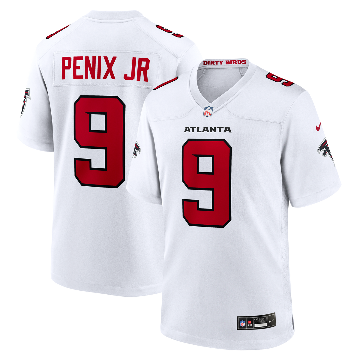 Atlanta Falcons Michael Penix Jr. Nike Black Alternate Game Jersey