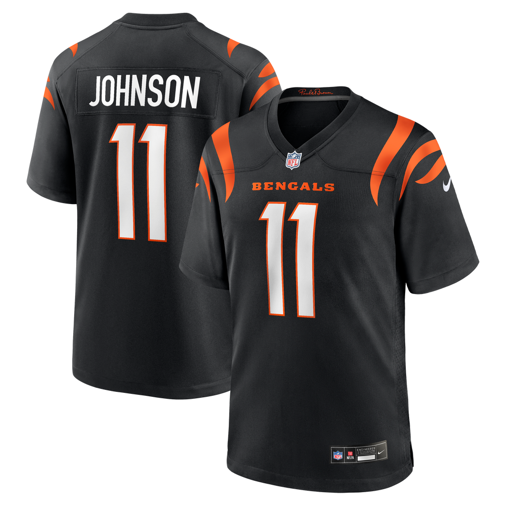 Cincinnati Bengals Josh Johnson Nike Black Team Game Jersey