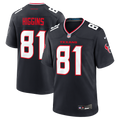 Houston Texans Jayden Higgins Nike Navy Game Jersey