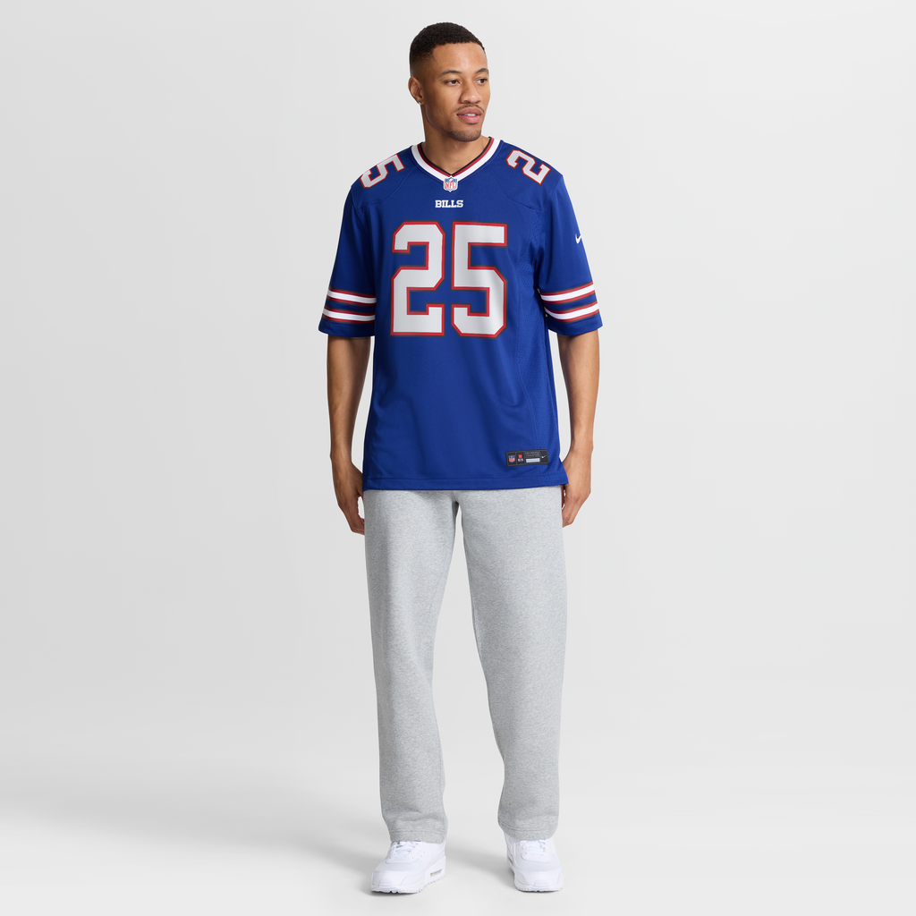 Buffalo Bills Ty Johnson Nike Royal Team Game Jersey