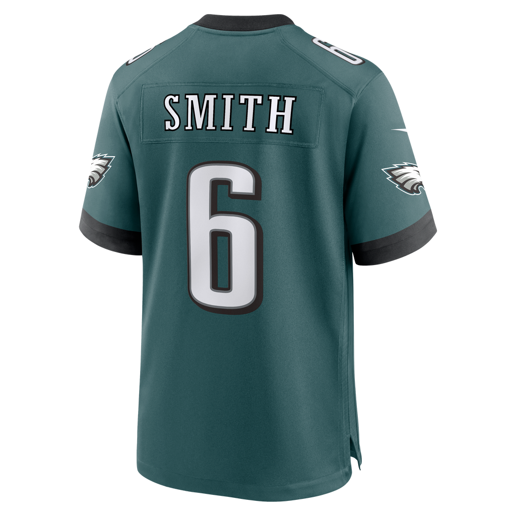 Philadelphia Eagles DeVonta Smith Nike Midnight Green Team Game Jersey