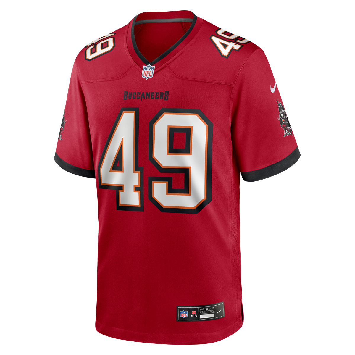 Tampa Bay Buccaneers Owen Wright Nike Red Team Game Jersey