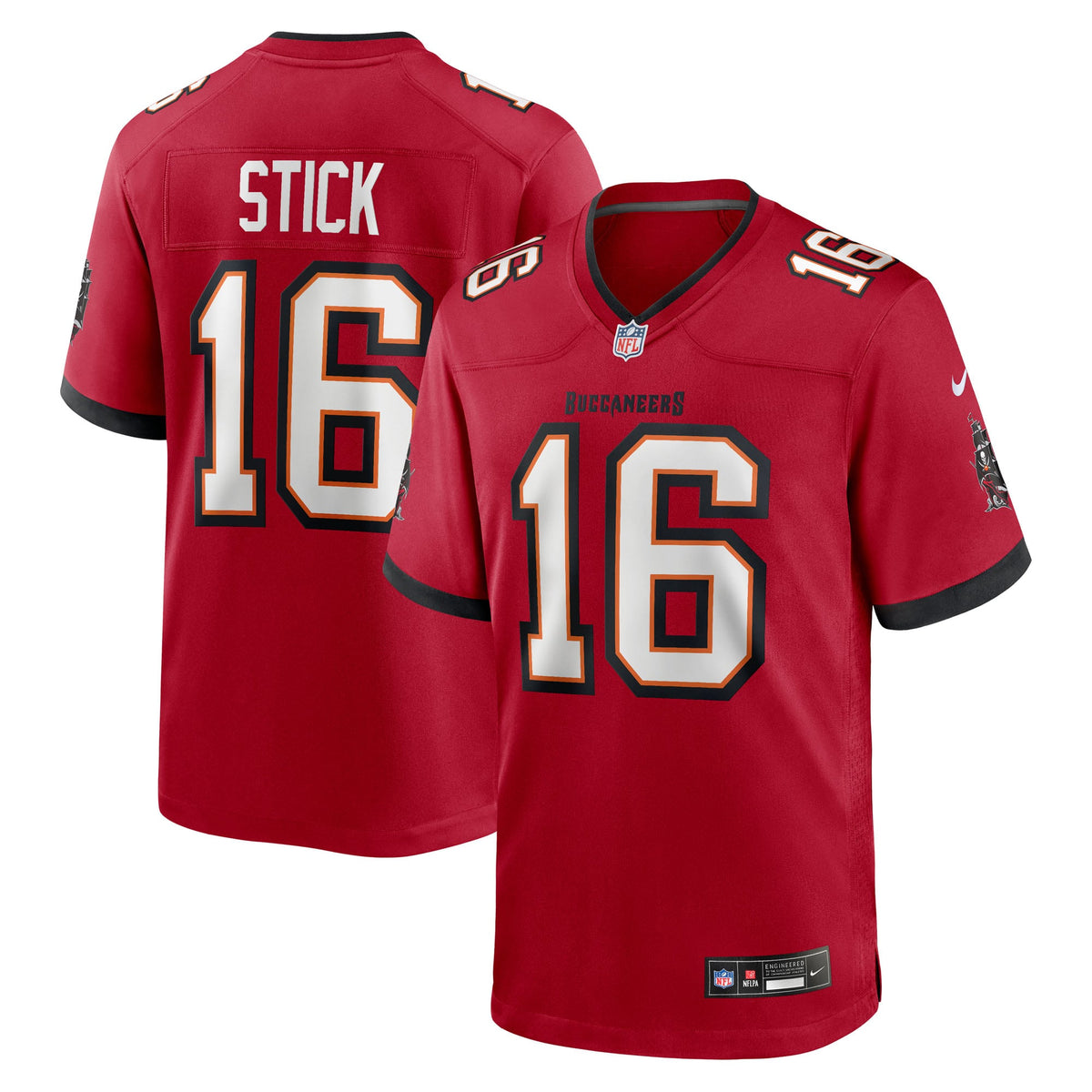Tampa Bay Buccaneers Easton Stick Nike Red Team Game Jersey