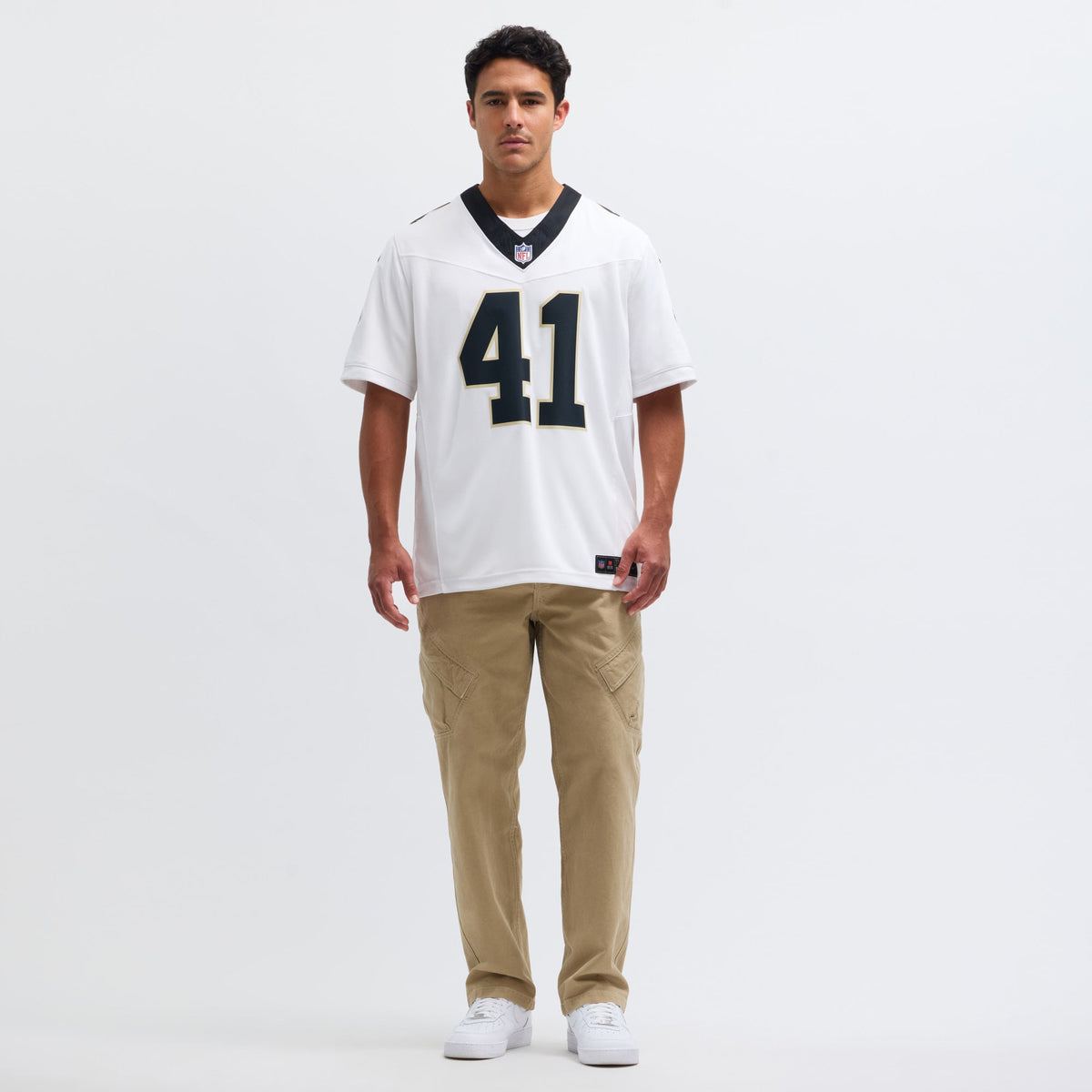 New Orleans Saints Alvin Kamara Nike White Vapor F.U.S.E. Limited Jersey