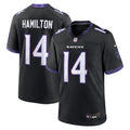Baltimore Ravens Kyle Hamilton Nike Black Alternate Game Jersey