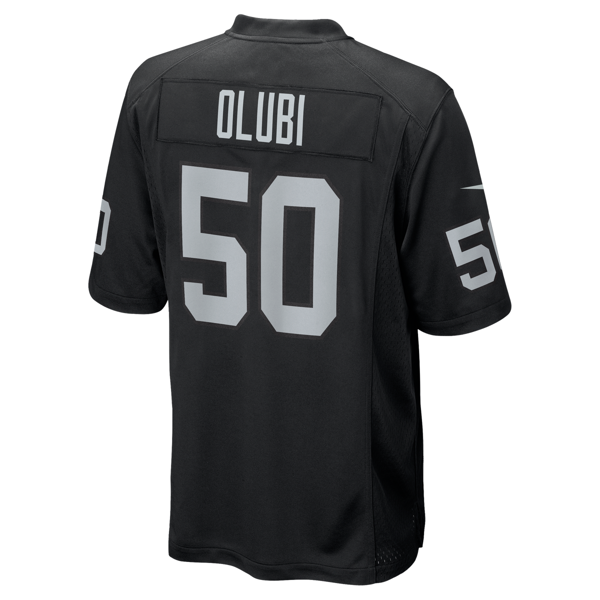 Las Vegas Raiders Segun Olubi Nike Black Team Game Jersey