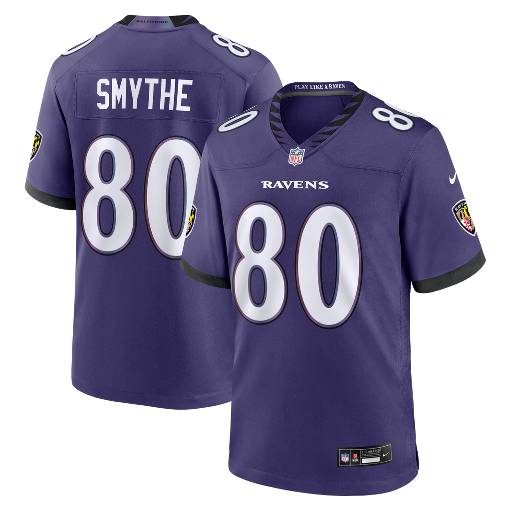 Baltimore Ravens Durham Smythe Nike Purple Team Game Jersey