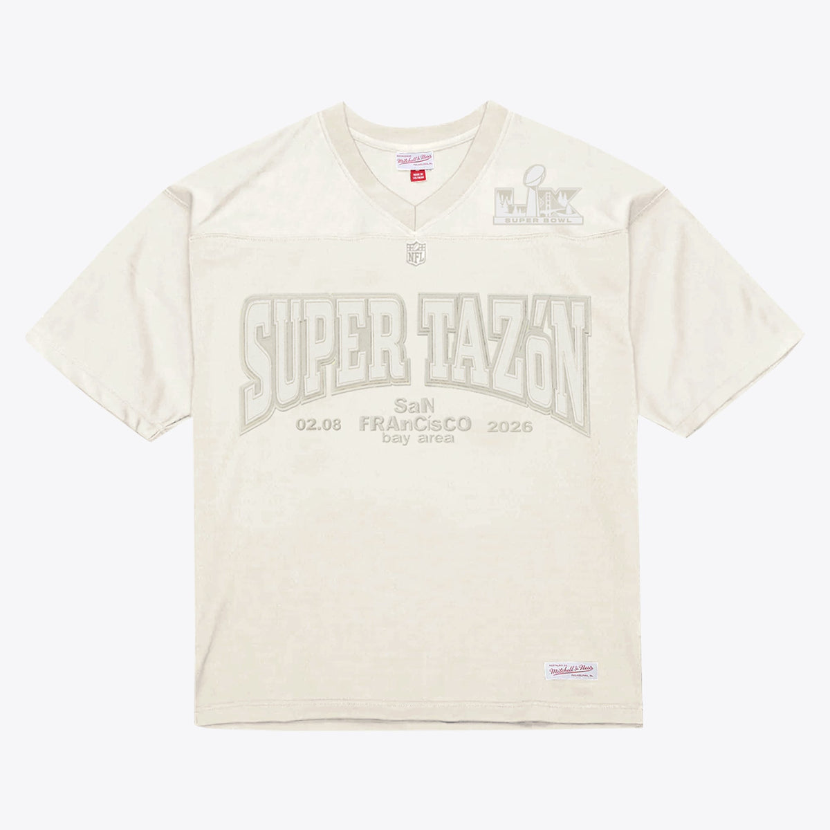 Bad Bunny x Super Tazón Cream Bad Bunny Legacy Jersey