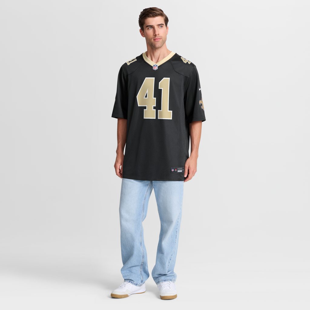 New Orleans Saints Alvin Kamara Nike Black Game Jersey
