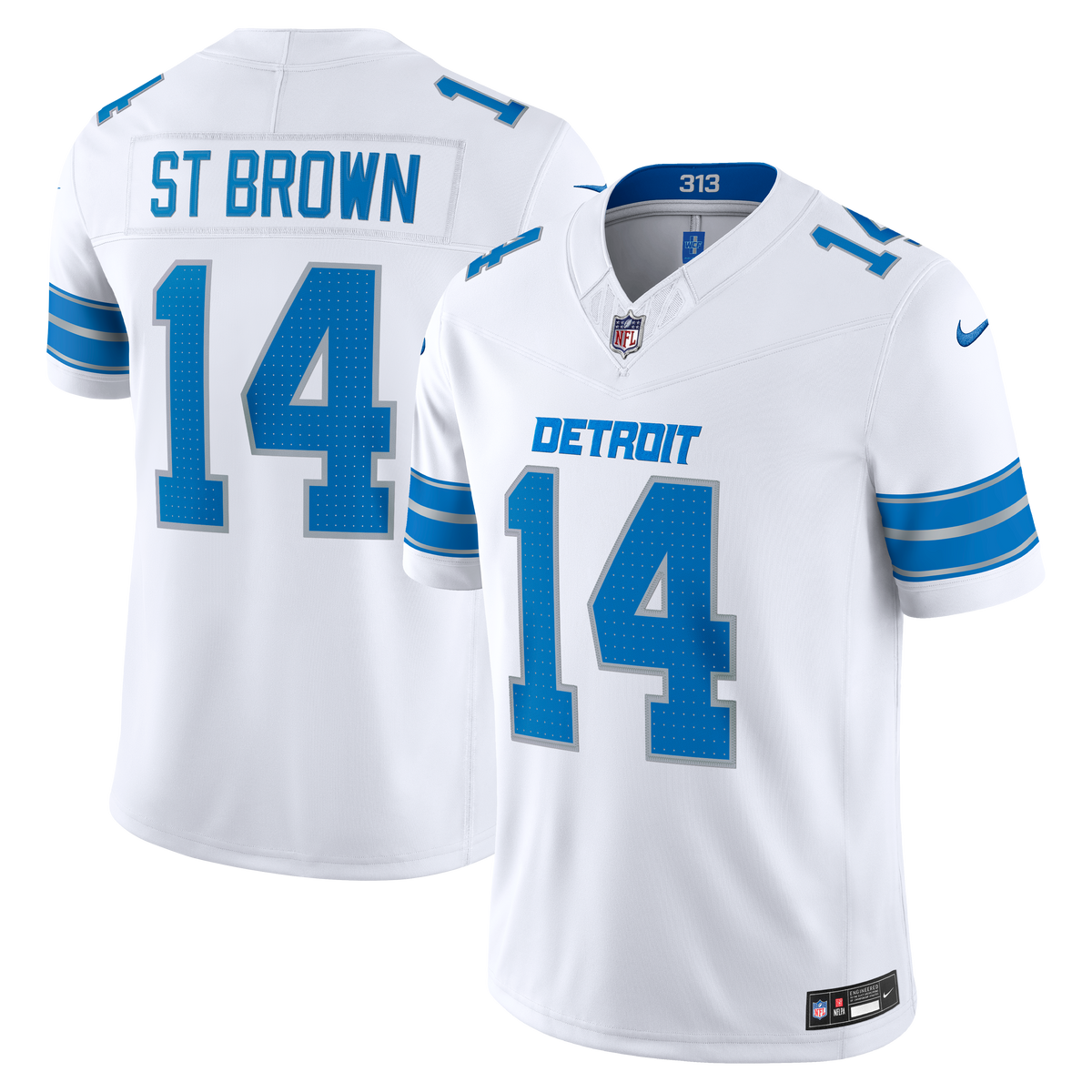 Detroit Lions Amon-Ra St. Brown Nike Black Alternate Vapor F.U.S.E. Stitched Limited Jersey