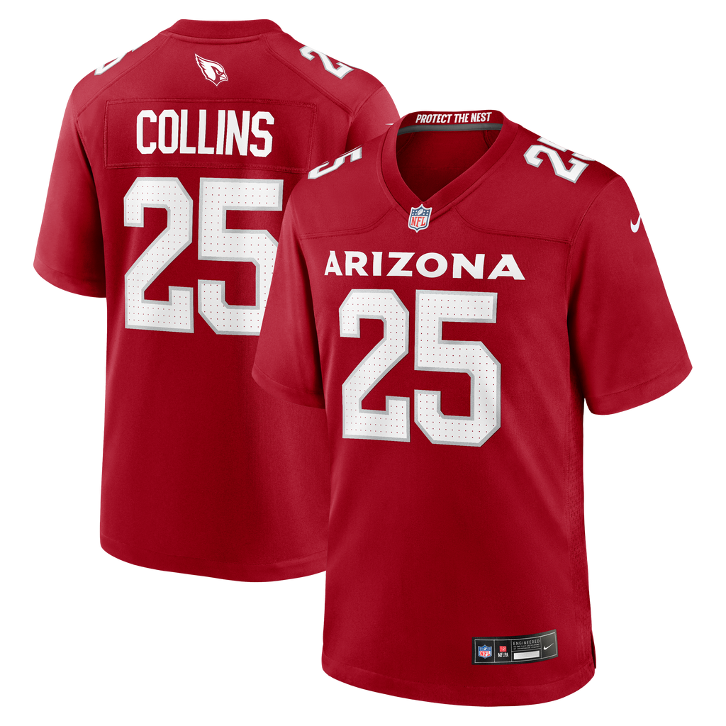 Arizona Cardinals Zaven Collins Nike Cardinal Home Game Jersey