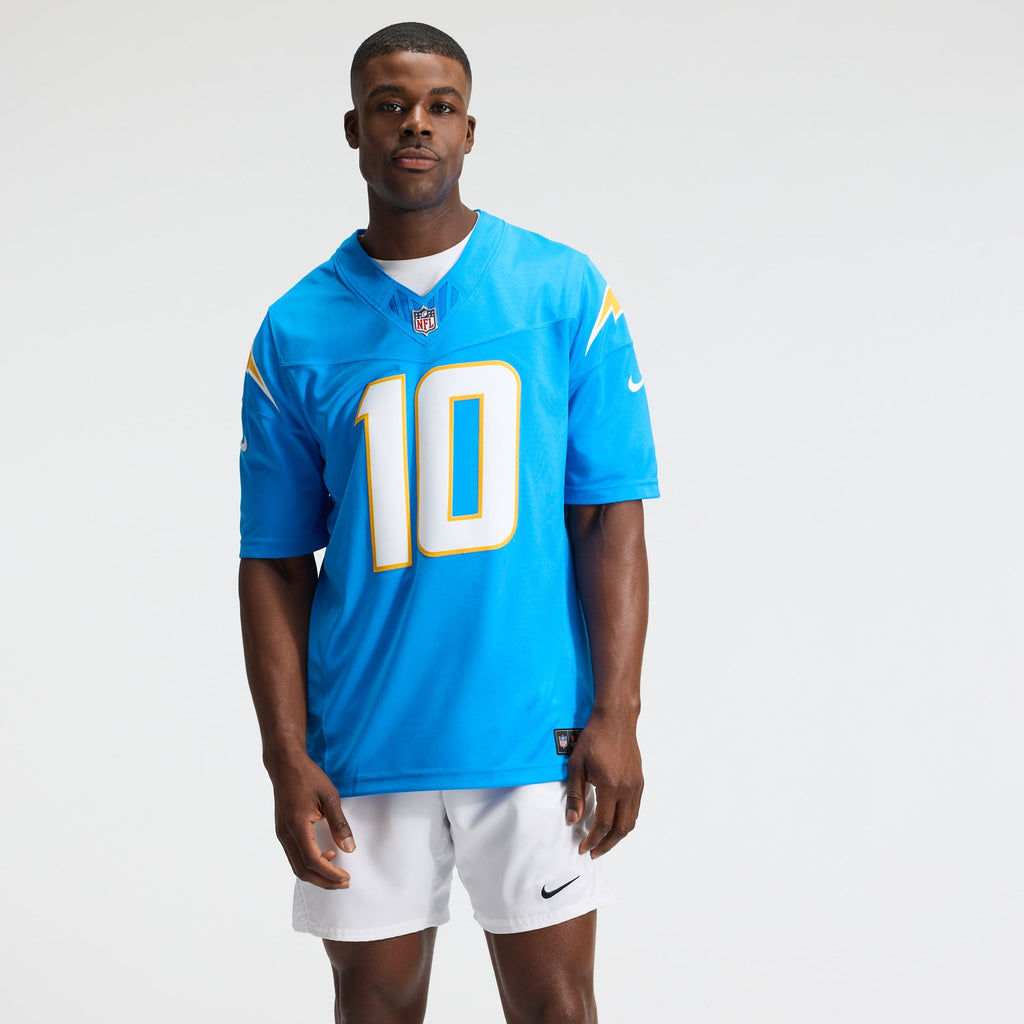 Los Angeles Chargers Justin Herbert Nike Navy Alternate Super Chargers Vapor F.U.S.E. Stitched Limited Jersey