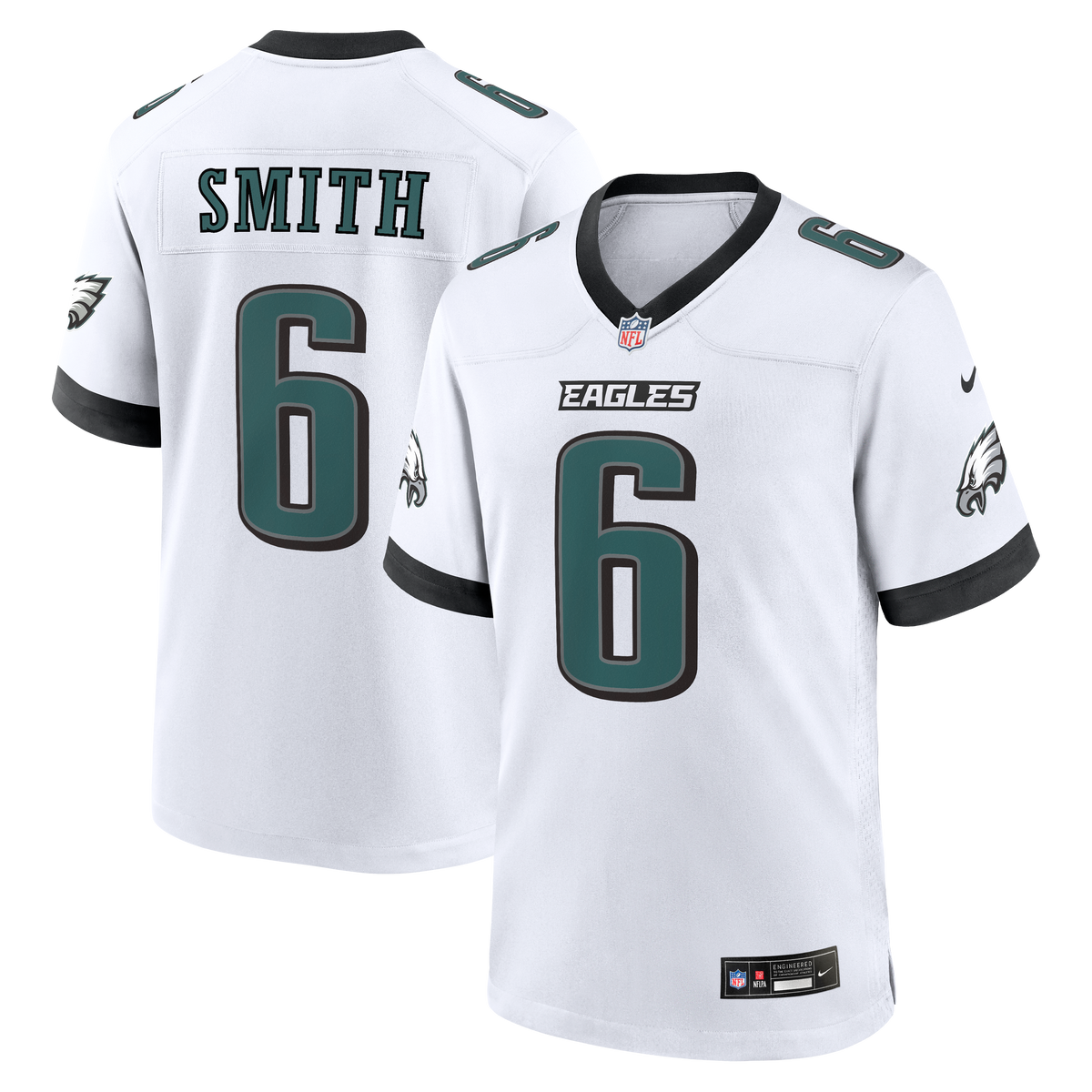 Philadelphia Eagles DeVonta Smith Nike Black Alternate Game Jersey