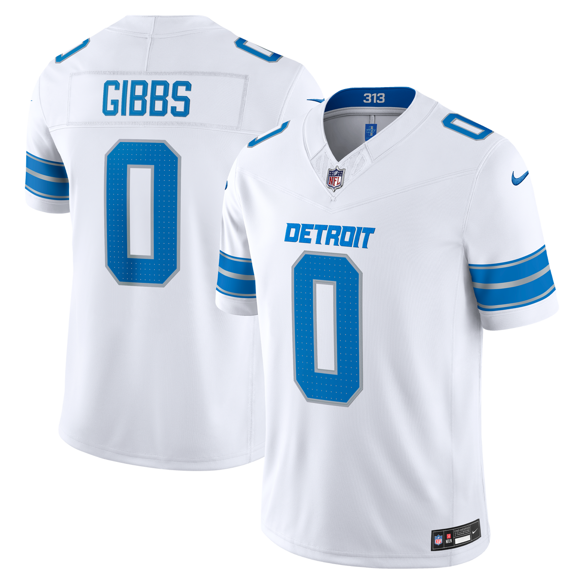 Detroit Lions Jahmyr Gibbs Nike Black Alternate Vapor F.U.S.E. Stitched Limited Jersey