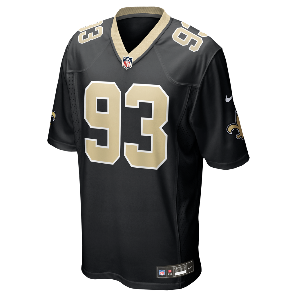 New Orleans Saints Nathan Shepherd Nike Black Game Jersey
