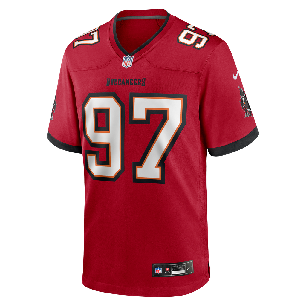 Tampa Bay Buccaneers Al-Quadin Muhammad Nike Red Team Game Jersey