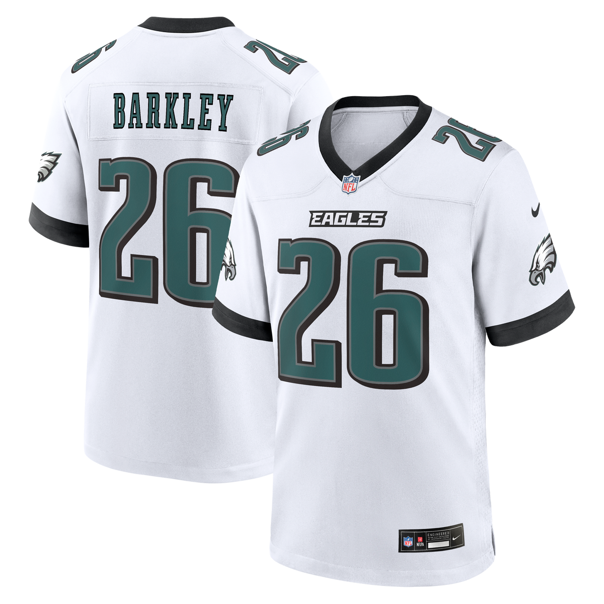 Philadelphia Eagles Saquon Barkley Nike Midnight Green Team Game Jersey