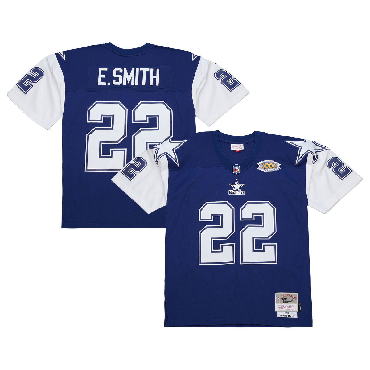 Dallas Cowboys Emmitt Smith Mitchell & Ness Navy 1995 Legacy Replica Jersey