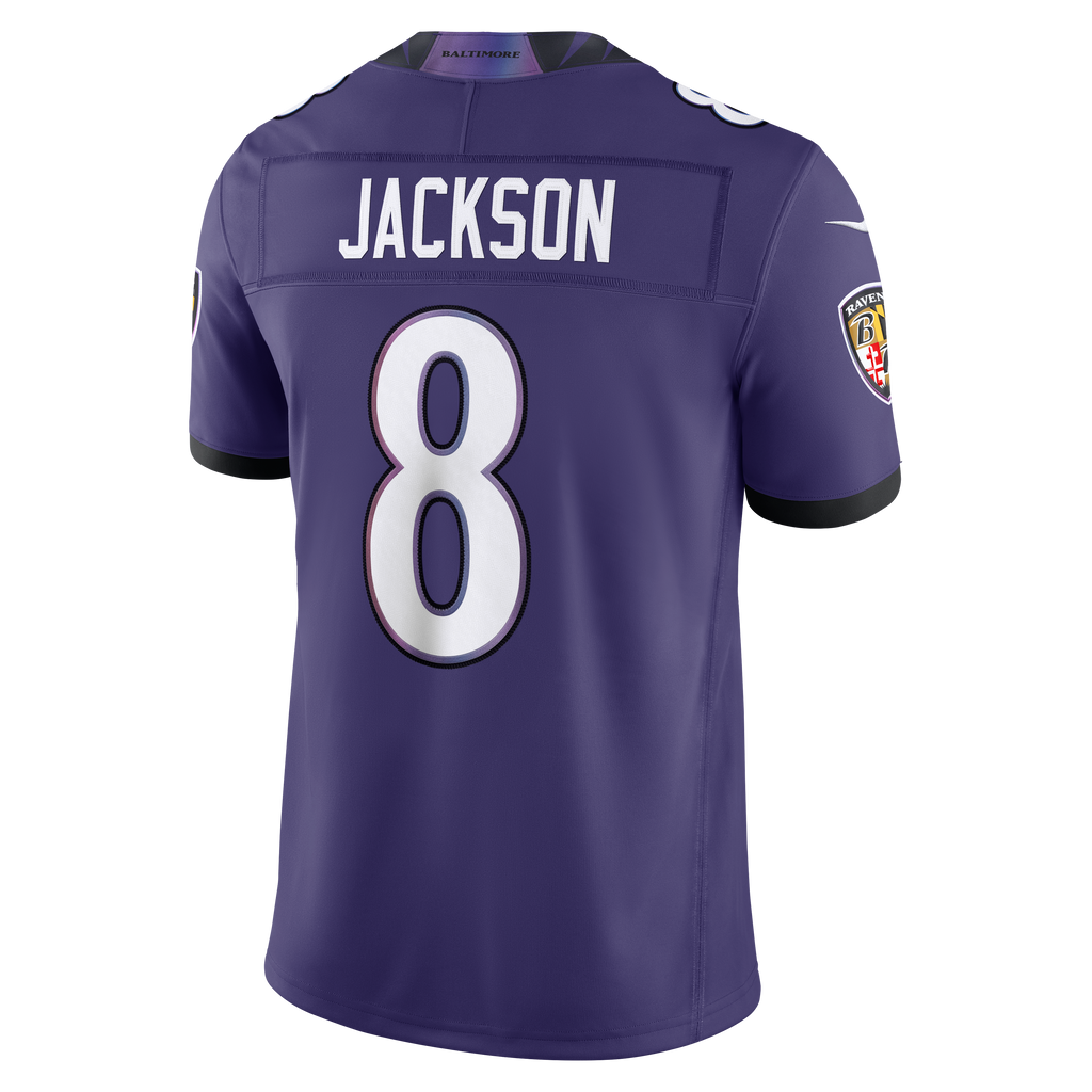Baltimore Ravens Lamar Jackson Nike White Vapor F.U.S.E. Stitched Limited Jersey