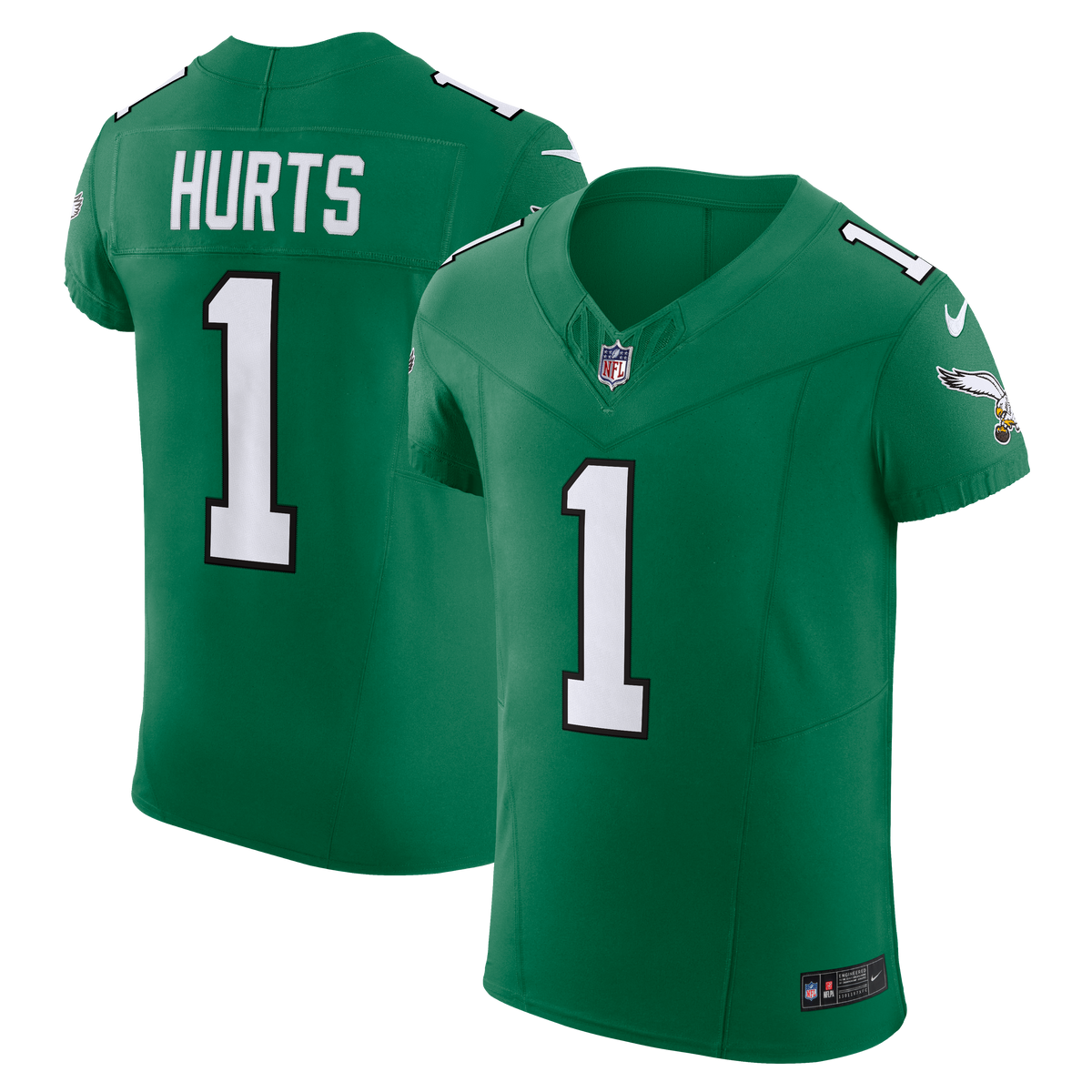 Philadelphia Eagles Jalen Hurts Nike Midnight Green Team Vapor F.U.S.E. Elite Jersey