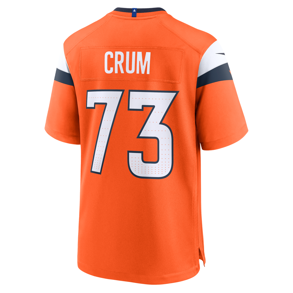 Denver Broncos Frank Crum Nike Orange Team Game Jersey