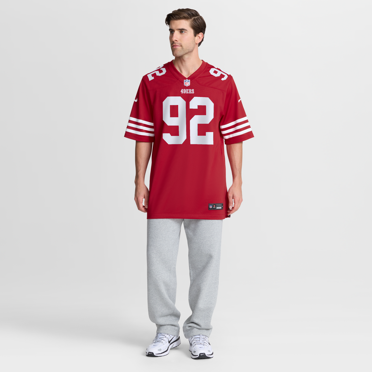San Francisco 49ers Yetur Gross-Matos Nike Scarlet Team Game Jersey