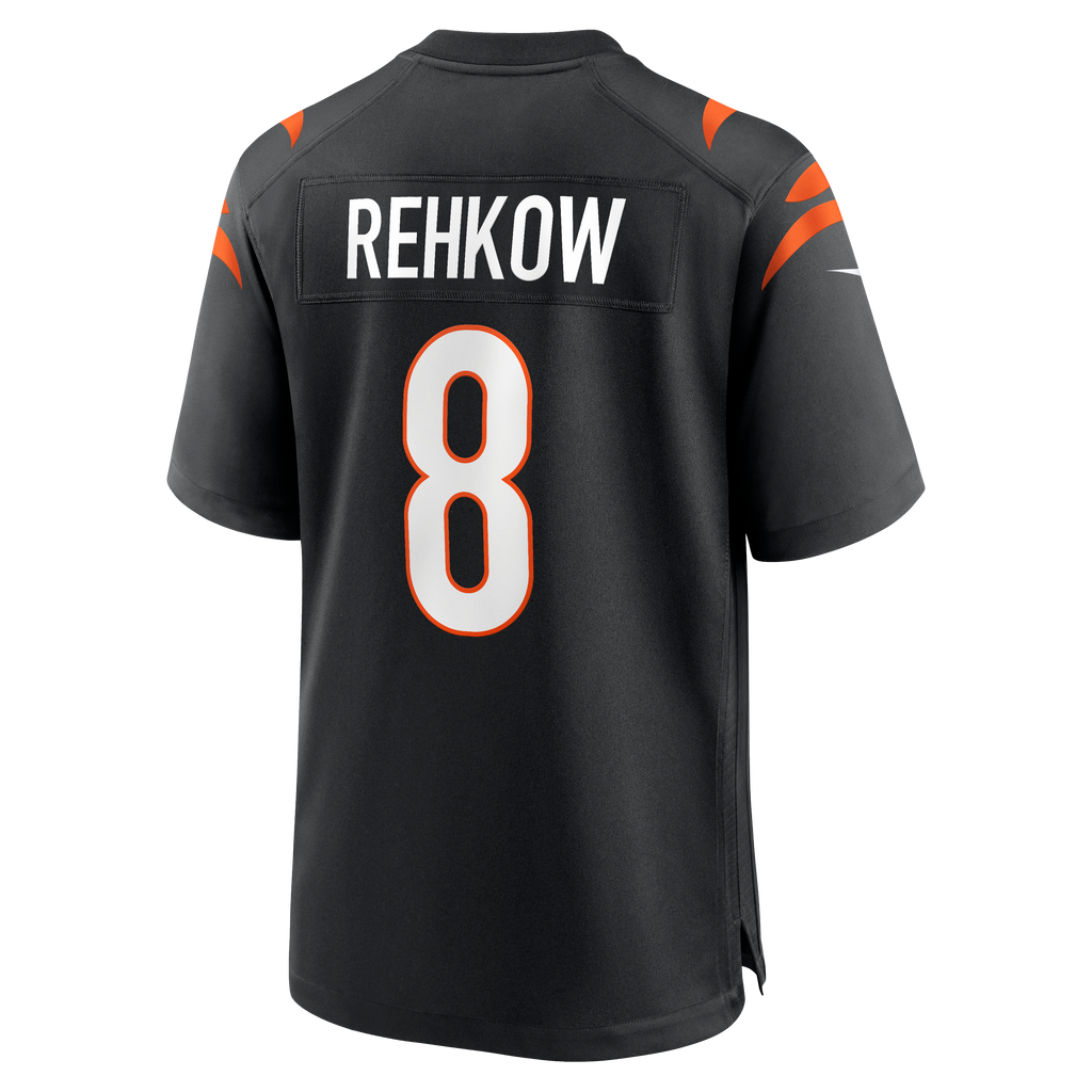 Cincinnati Bengals Ryan Rehkow Nike Black Game Jersey