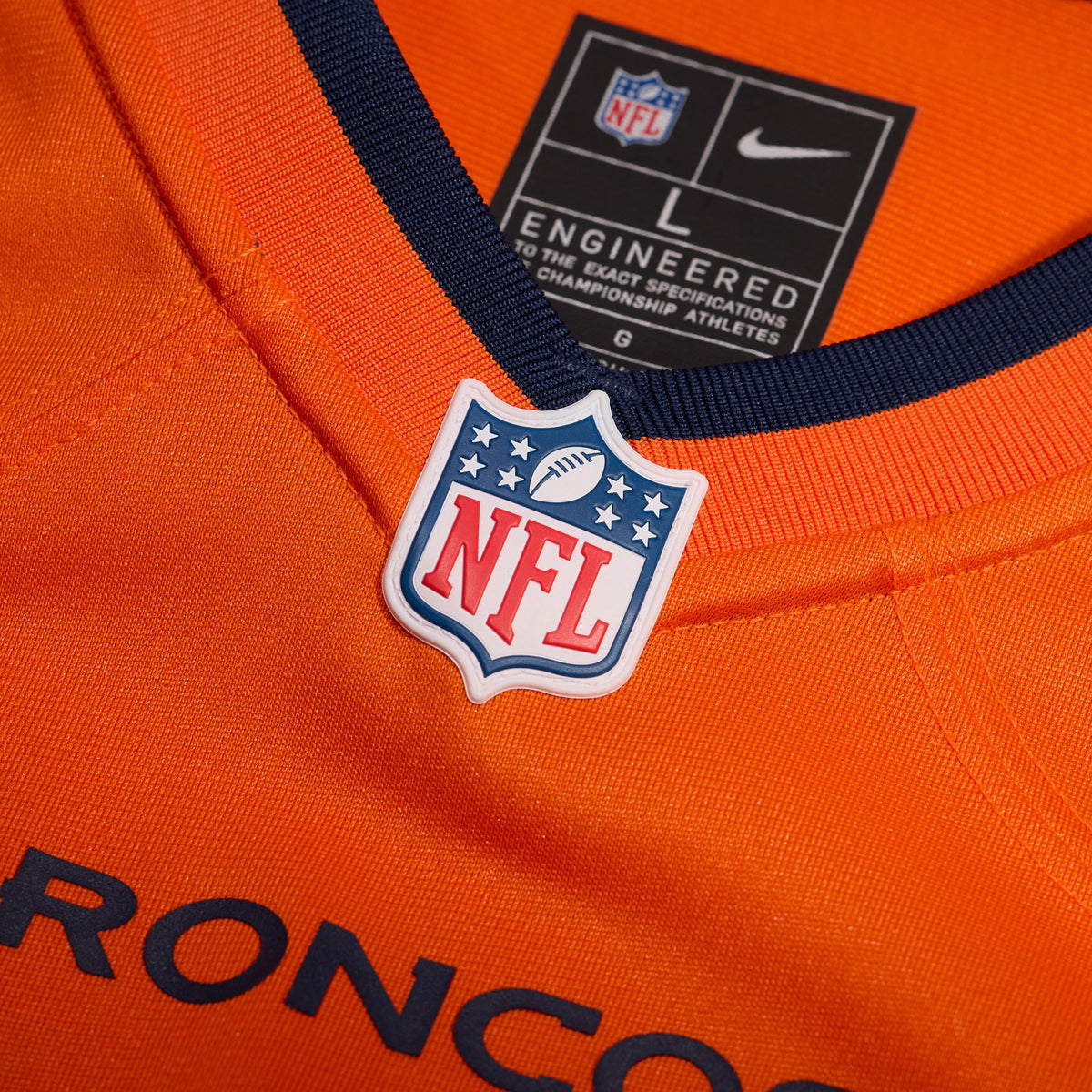 Denver Broncos Garett Bolles Nike Orange Team Game Jersey