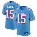 Tennessee Titans Keldric Faulk Nike Light Blue Team Game Jersey