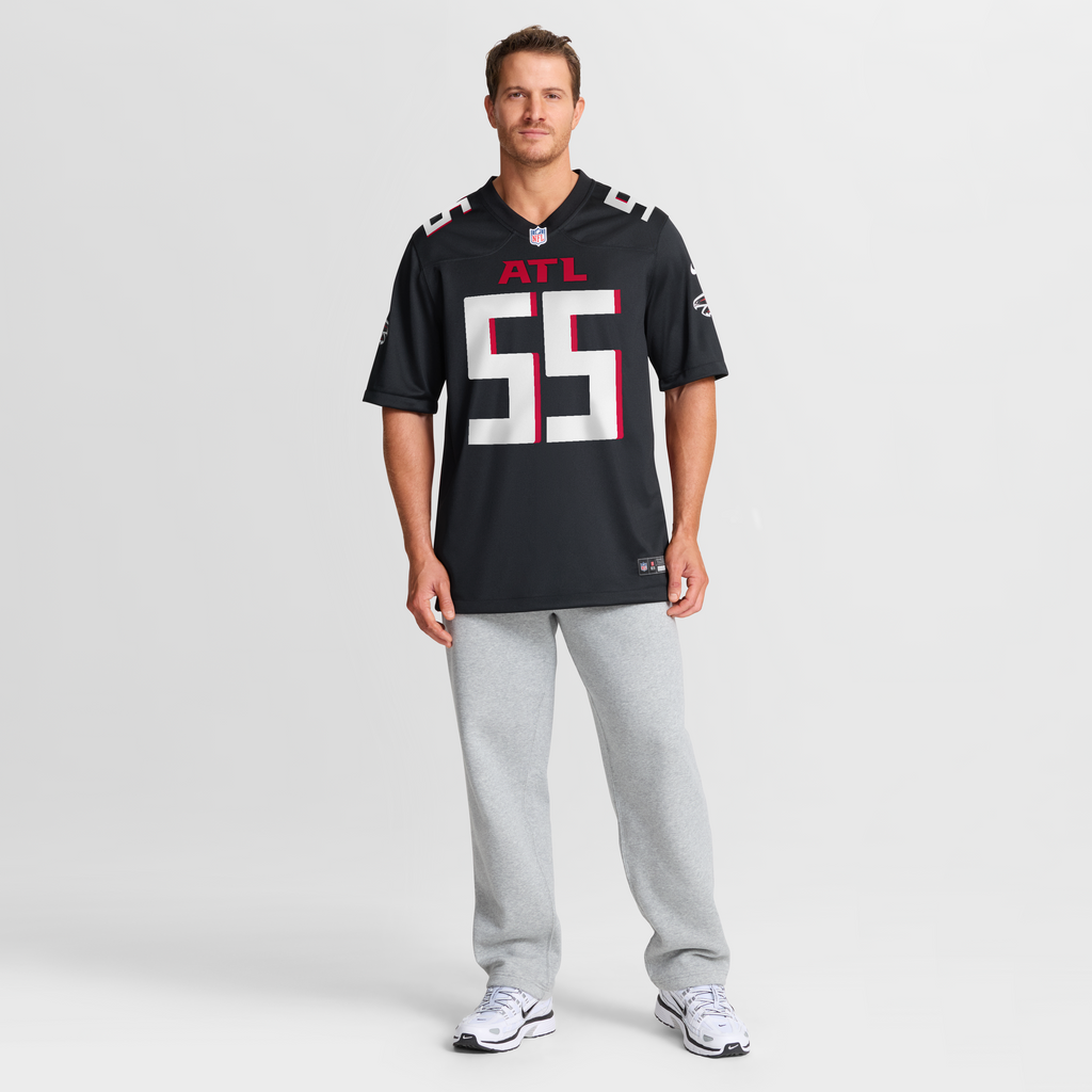 Atlanta Falcons John Abraham Nike Black Game Retired Player Jersey