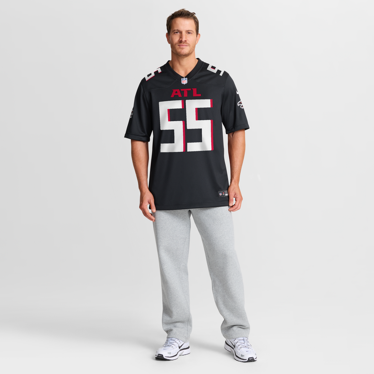 Atlanta Falcons John Abraham Nike Black Game Retired Player Jersey