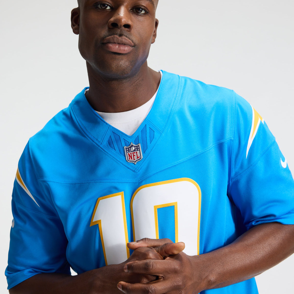 Los Angeles Chargers Justin Herbert Nike Navy Alternate Super Chargers Vapor F.U.S.E. Stitched Limited Jersey