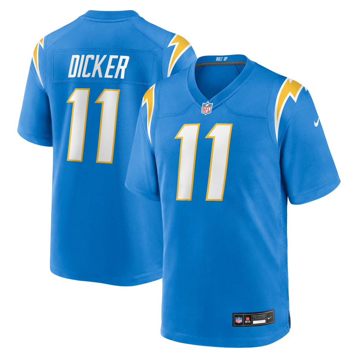 Los Angeles Chargers Cameron Dicker Nike Powder Blue Game Jersey