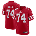 San Francisco 49ers Brett Toth Nike Scarlet Team Game Jersey