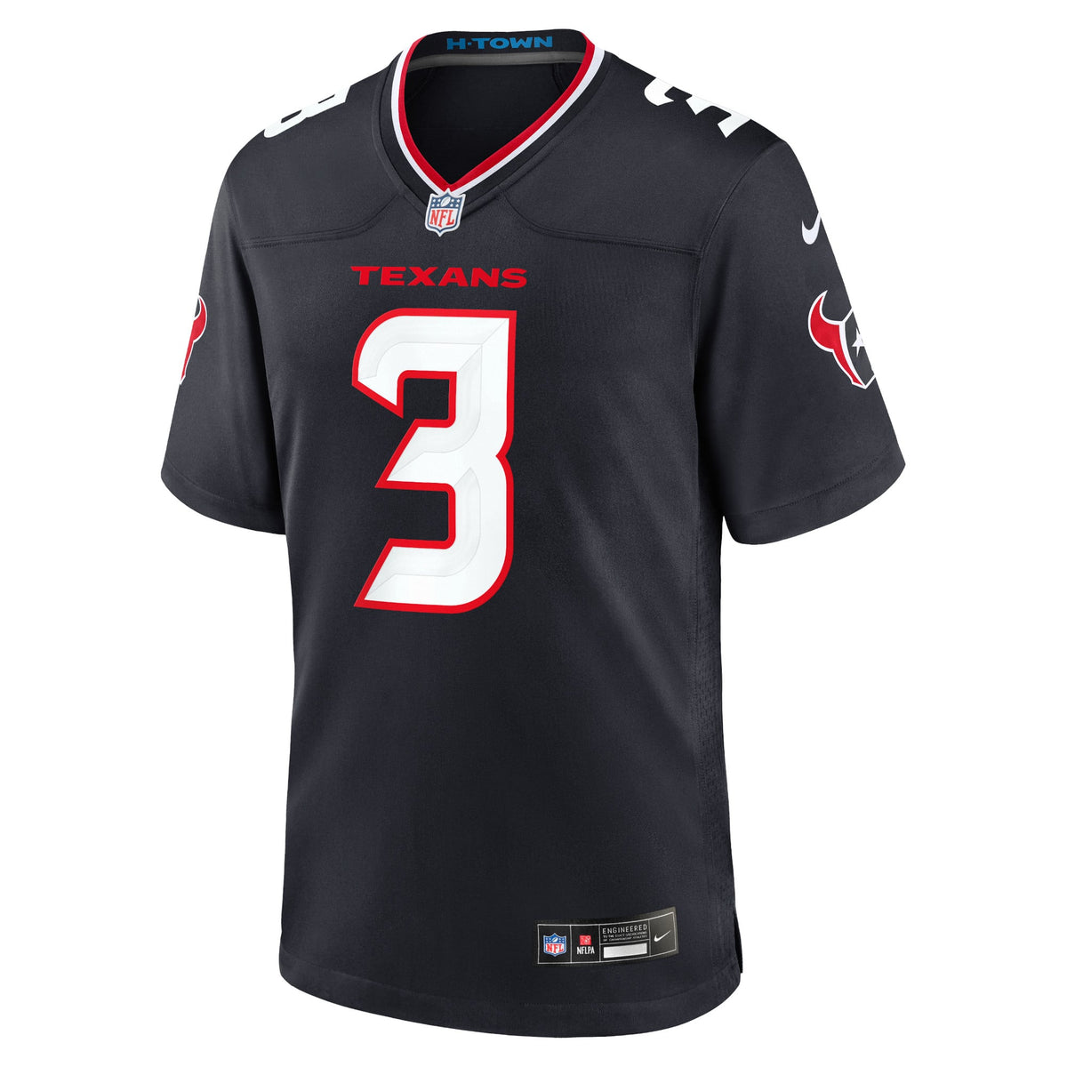 Houston Texans Tank Dell Nike Navy Game Jersey
