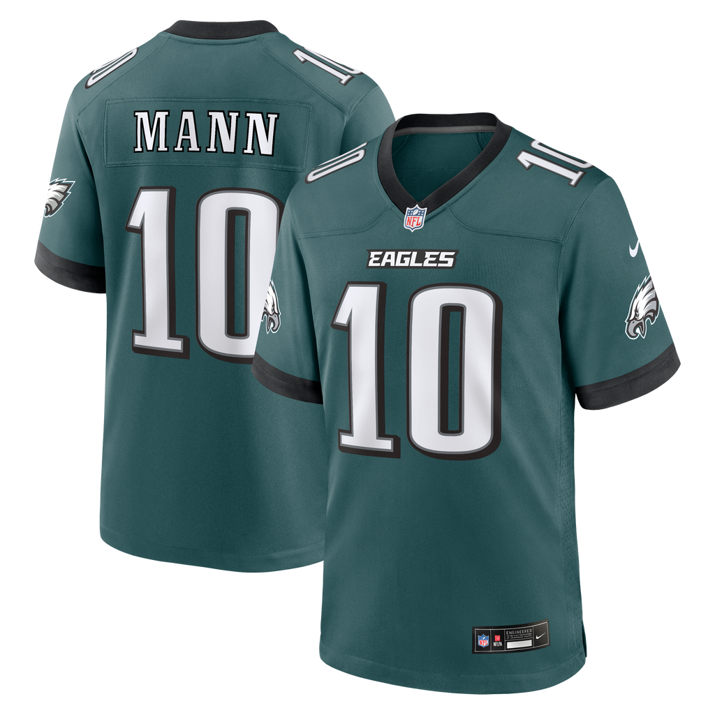 Philadelphia Eagles Braden Mann Nike Midnight Green Team Game Jersey