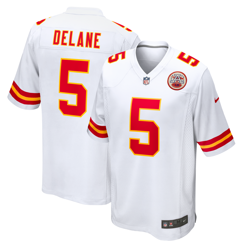 Kansas City Chiefs Mansoor Delane Nike White Game Jersey