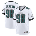 Philadelphia Eagles Jalen Carter Nike White Game Jersey