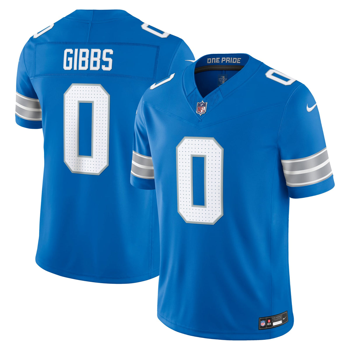 Detroit Lions Jahmyr Gibbs Nike White Vapor F.U.S.E. Stitched Limited Jersey